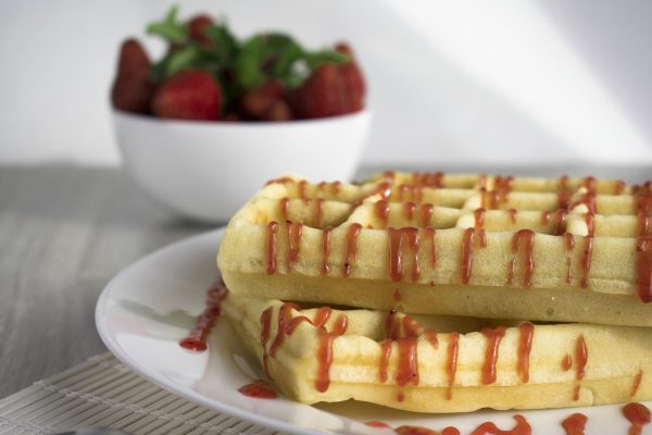 waffles, viennese waffles, dessert