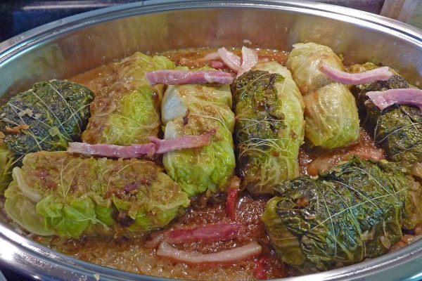 cabbage rolls, roulades, dish