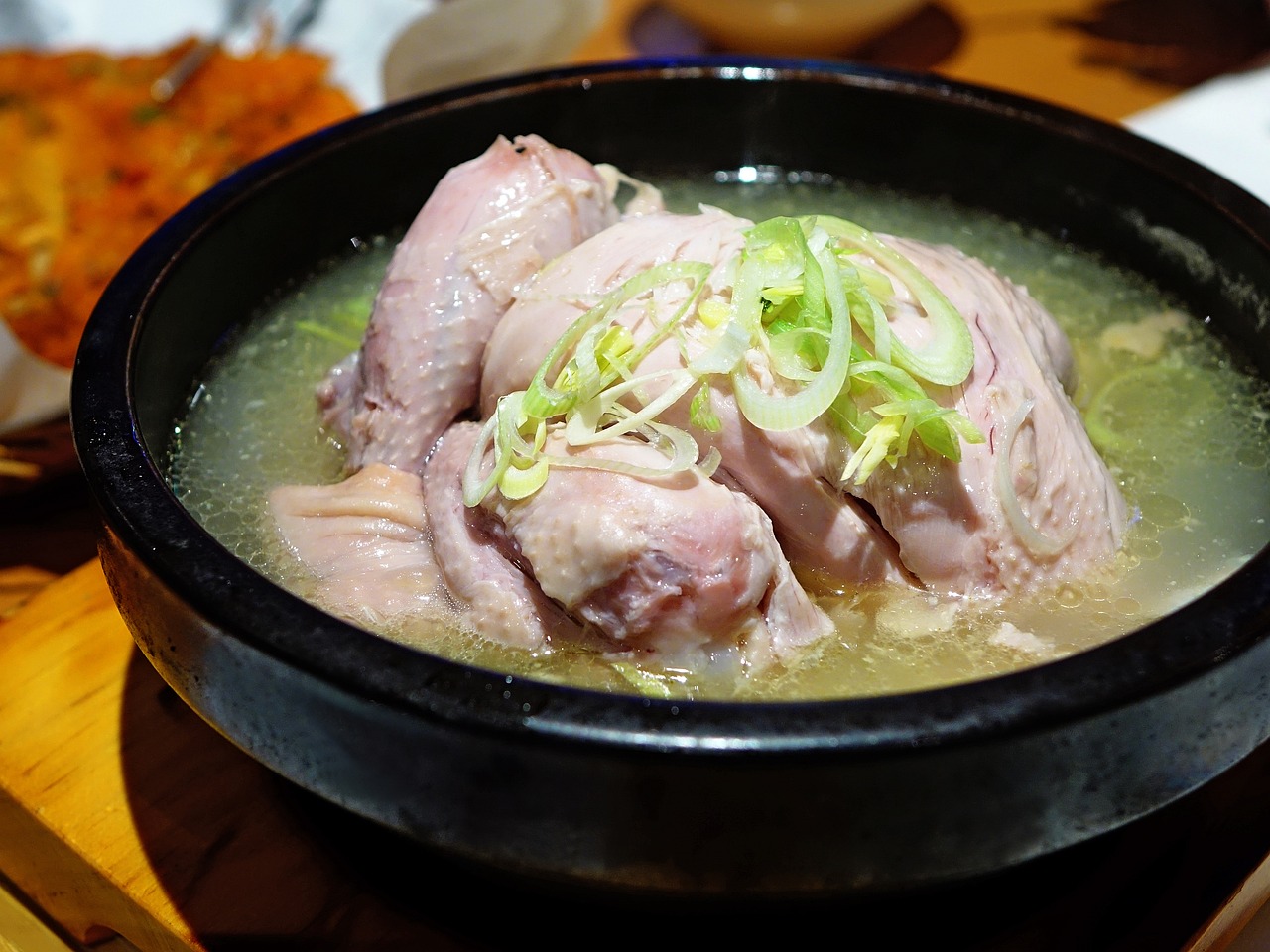 chicken soup, ginseng, korea