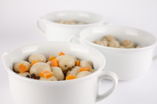 mushrooms, bowl, plate