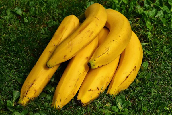 bananas, fruits, yellow