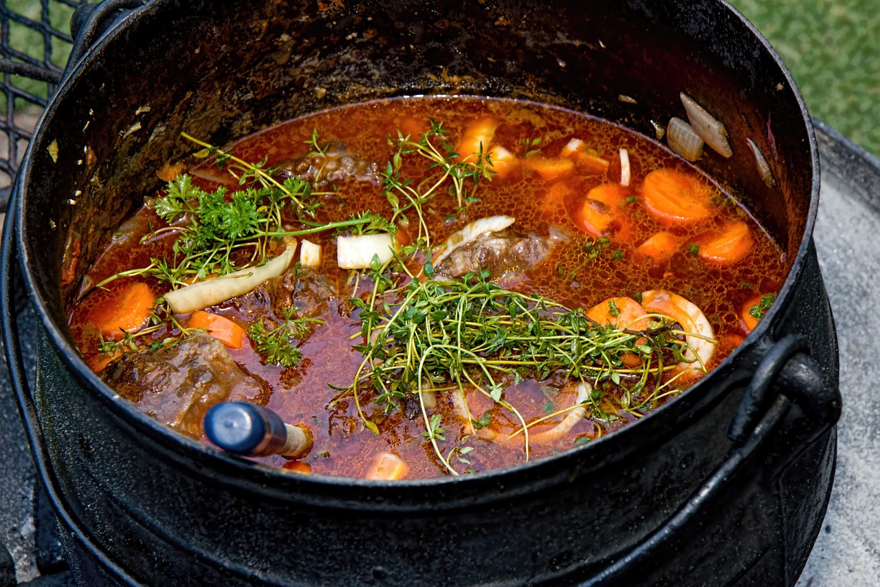 stew, food, pot