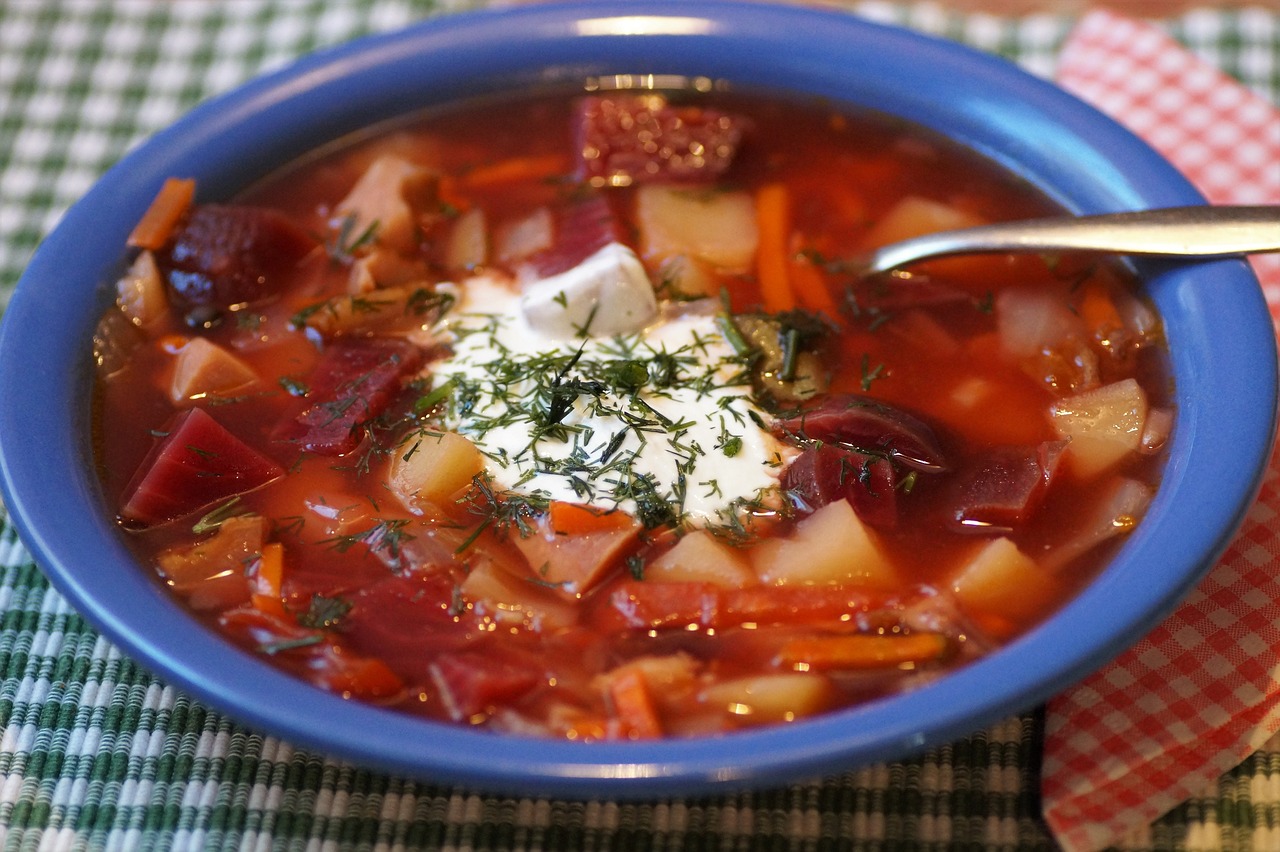 russian, borscht, soup