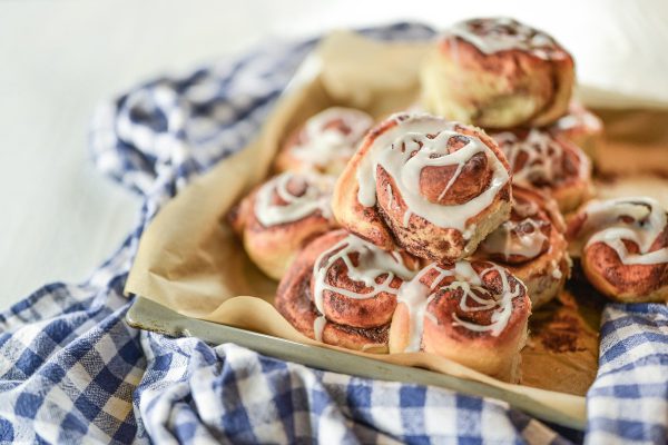 cinnamon rolls, dessert, pastry