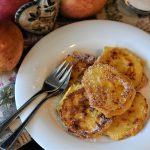 apples, apple fritters, dough