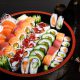 sushi, fish, food