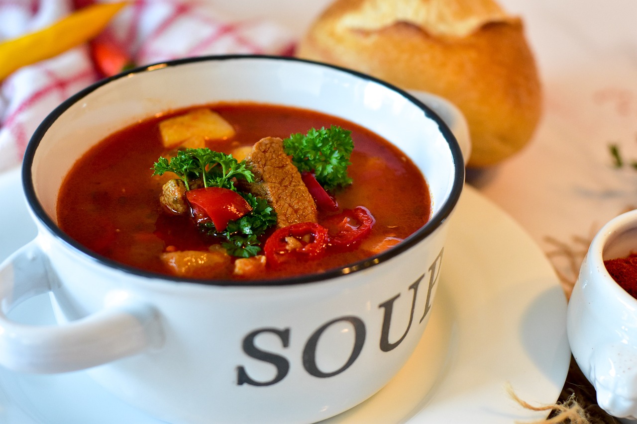 goulash, soup, dish