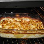 potato gratin, meal, oven