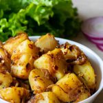 potatoes, curry, dish