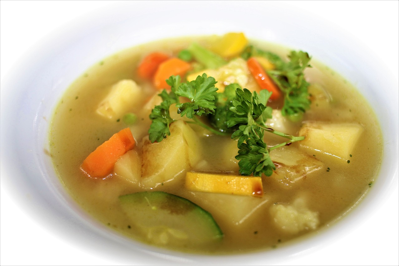 vegetable soup, soup, diet