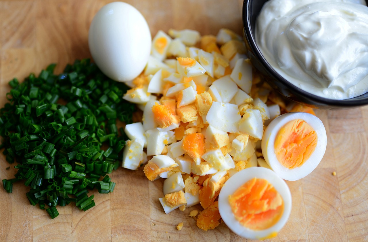 eggs, egg salad, hen's egg