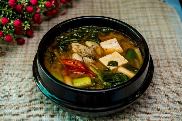 soy bean paste soup, soup, miso