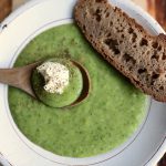 soup, broccoli, plate