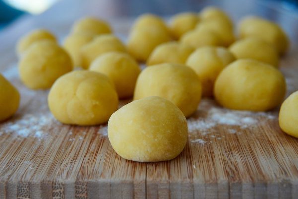 gnocchi, potato dumplings, preparation