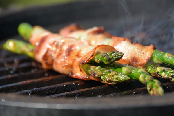 asparagus, grill, lunch