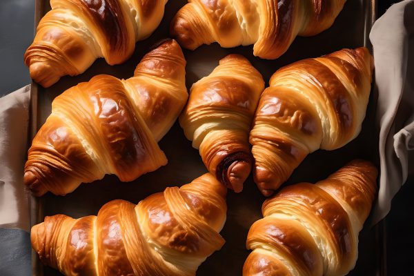 ai generated, croissants, pastry