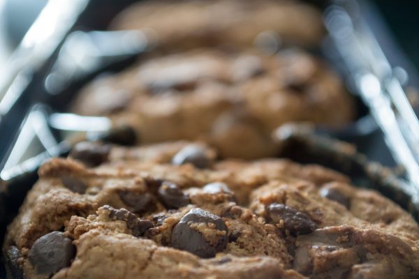 cookies, packaging, chocolate chips