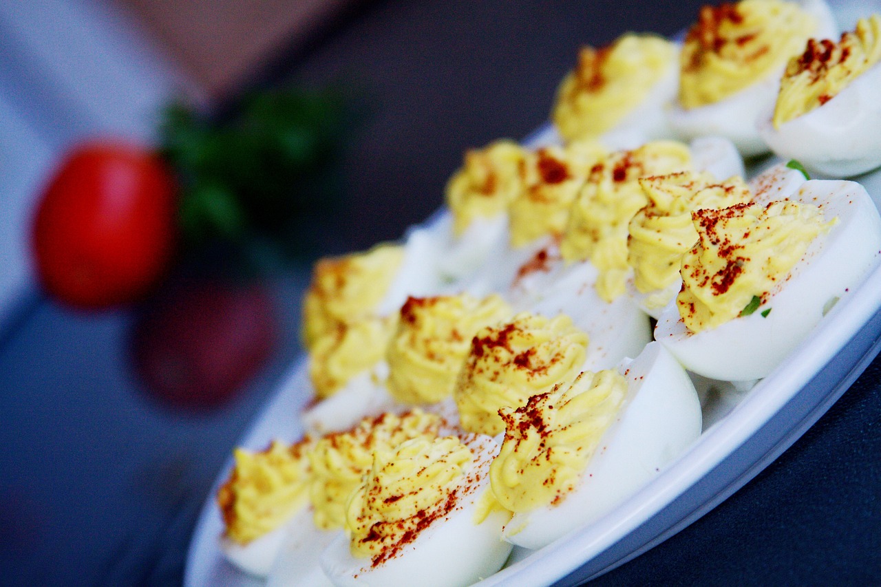 home cooking, deviled eggs, eggs