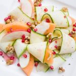 zucchini, melon, apple