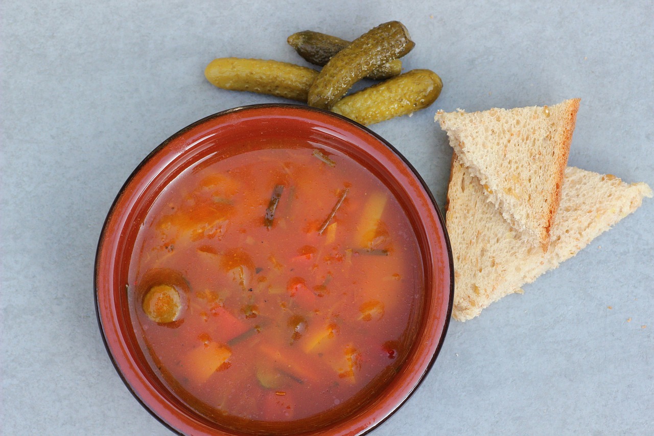 soljanka, soup, russian vegetable soup