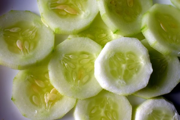 cucumbers, green salad, healthy