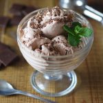 chocolate ice cream, homemade ice cream, ice cream with chocolate