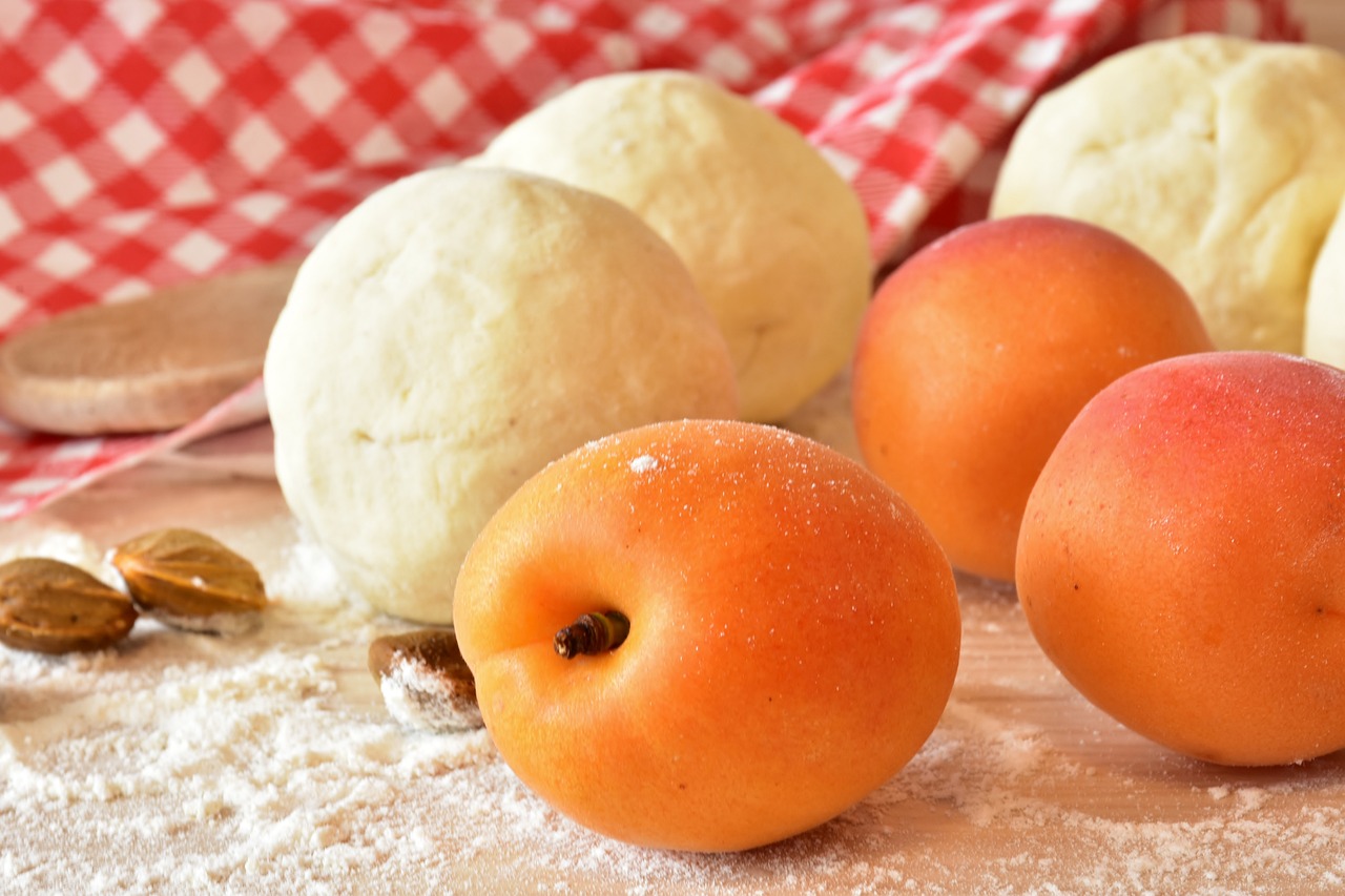 apricot dumplings, apricot dumpling, dumplings