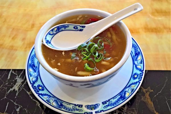 soup, consommé cup, chinese sour spicy soup