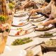 buffet, korean food, wedding ceremony