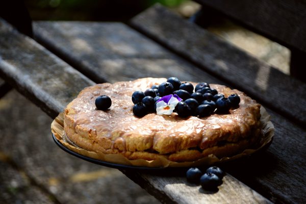 cakes, blueberry pie, blueberries