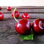 cherries, fruit, red
