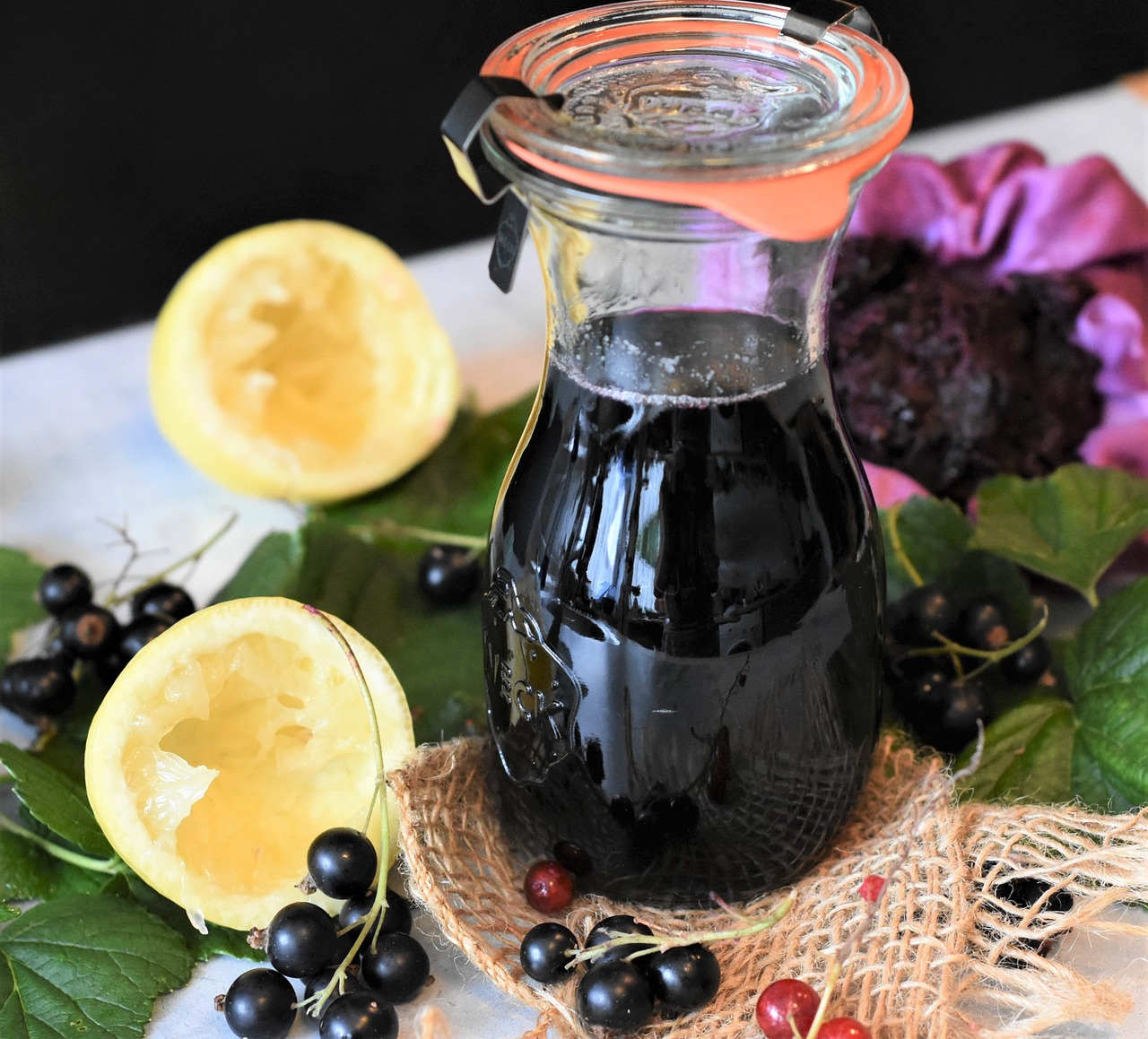 currants, cassis, syrup