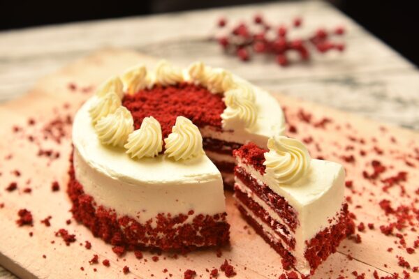 red velvet cake, cake, dessert