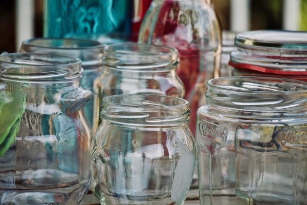 glass, glass jars, colors