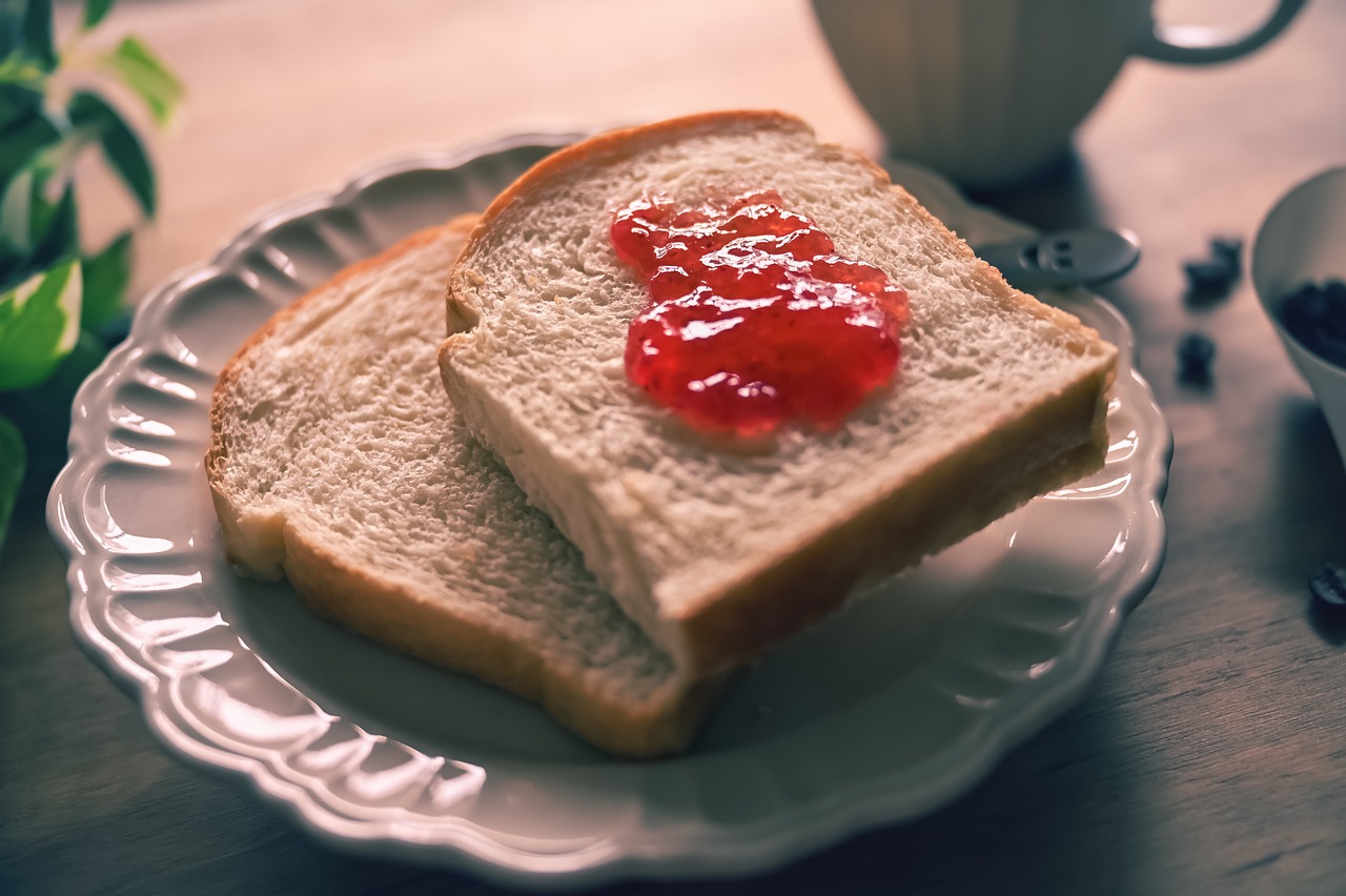 bread, white bread, breakfast