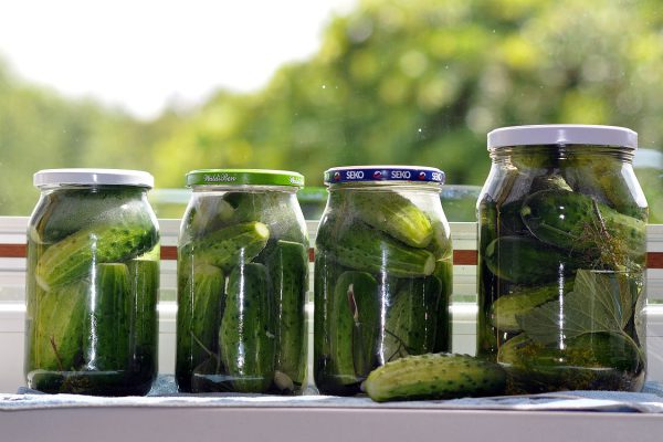 gherkins, low-salt gherkins, pickles