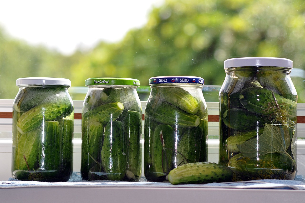 gherkins, low-salt gherkins, pickles