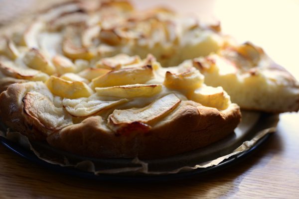 apple cake, cake, pastry