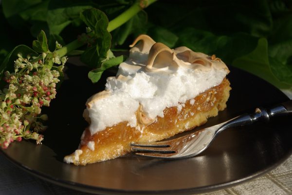 rhubarb cake, baked goods, dessert