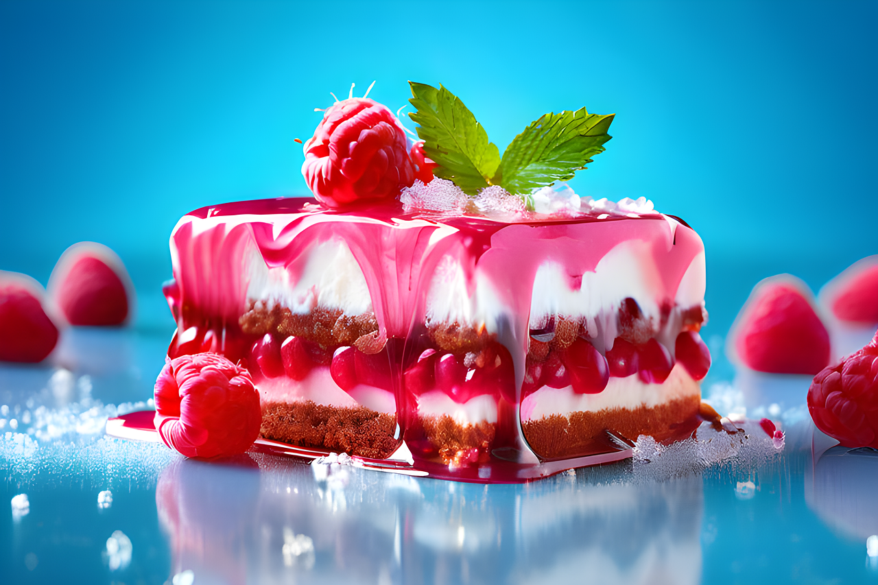 cakes, food photography, raspberries