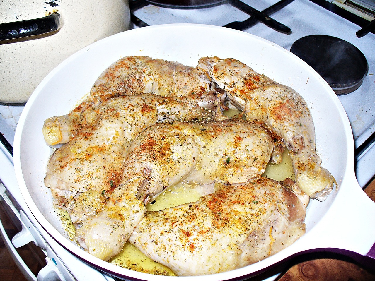 chicken, thighs, dish