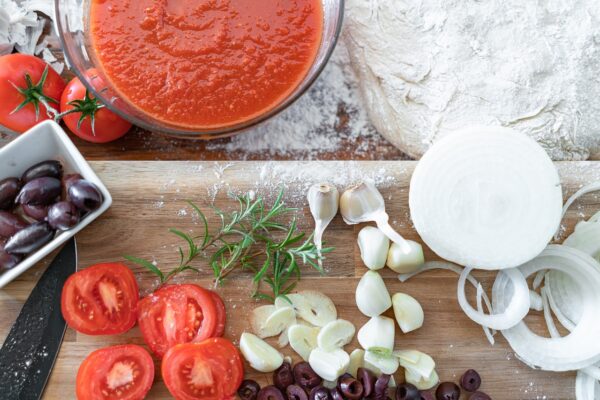 pizza, ingredients, cooking