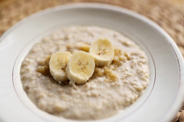 porridge, banana, baby food