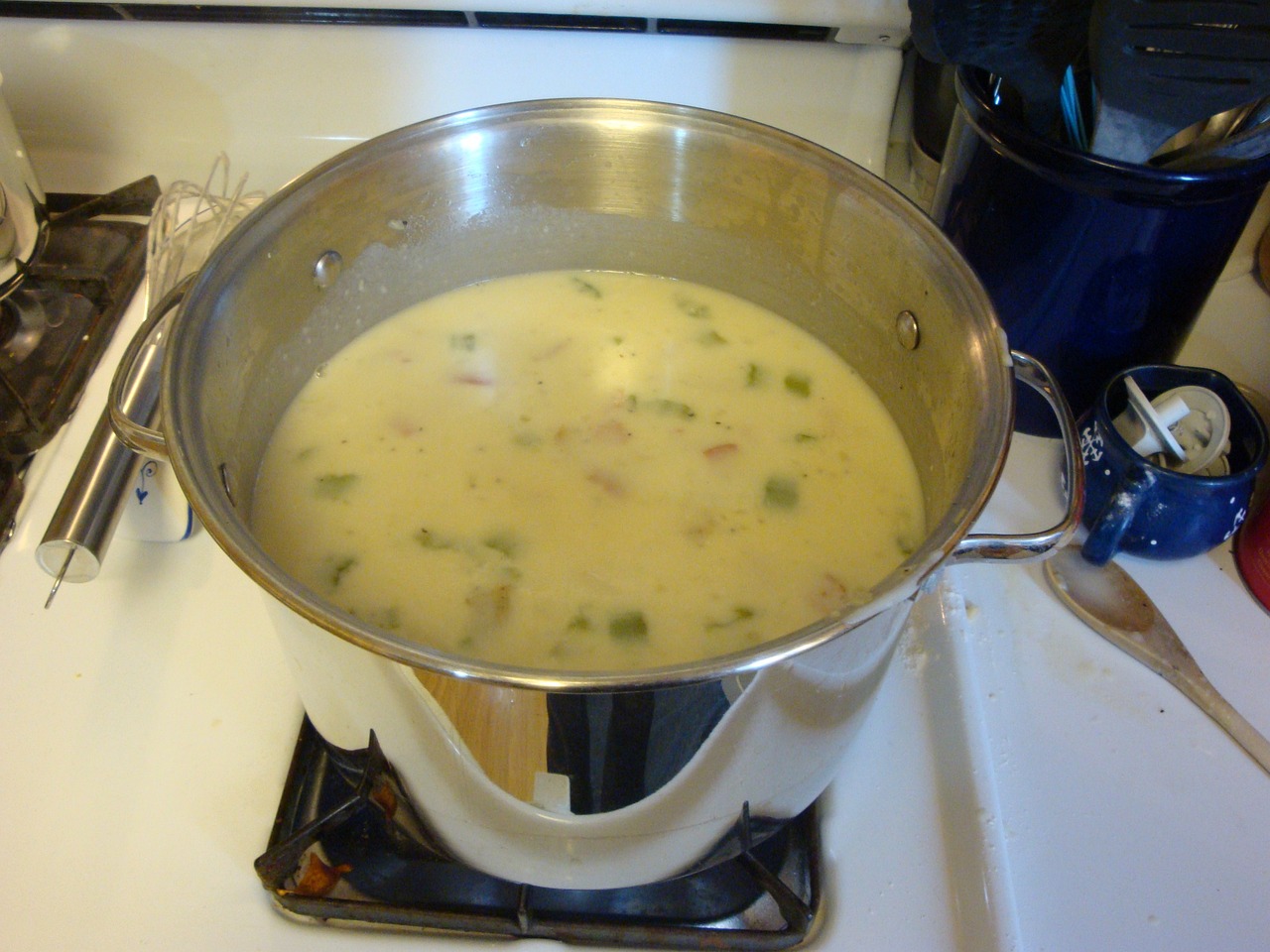 soup, pot, creamy