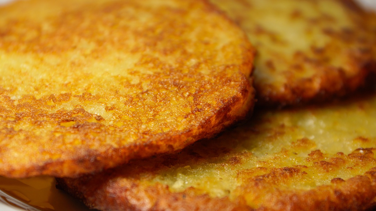 potato pancakes, latkes, food